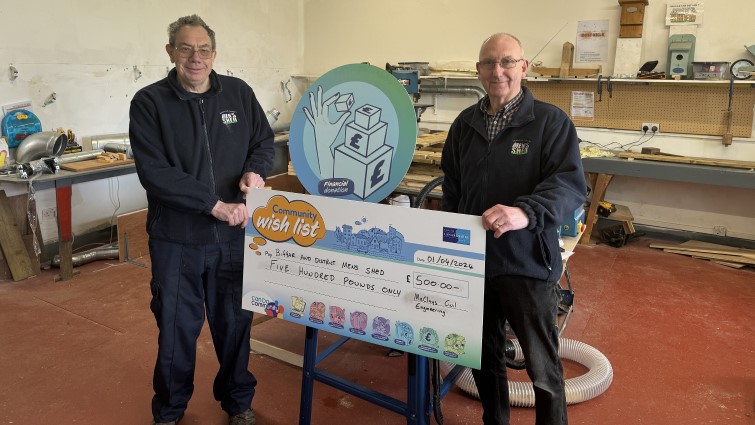 Community Wish List boosts Men's Shed in Biggar