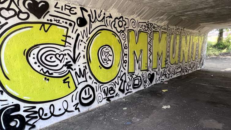 Young people create underpasses to make community proud