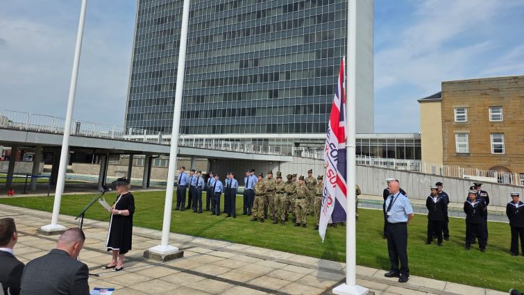Flag raised to honour Armed Forces