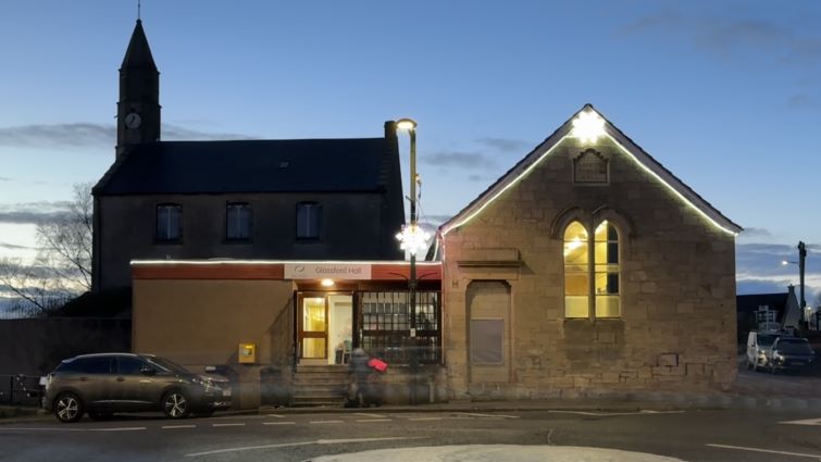 This is an exterior image of Glassford Community Hall which is to receive just under &pound;700,000 from the council-administered Renewable Energy Fund