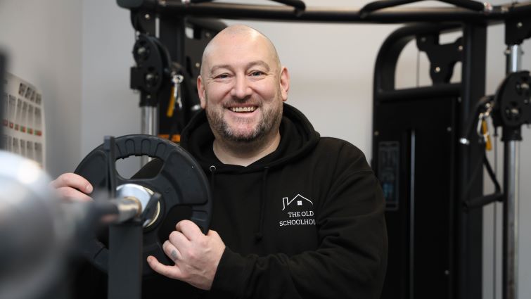 Tommy's fit for work thanks to windfarm fund support
