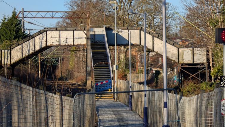 Footbridge at station will re-open next month