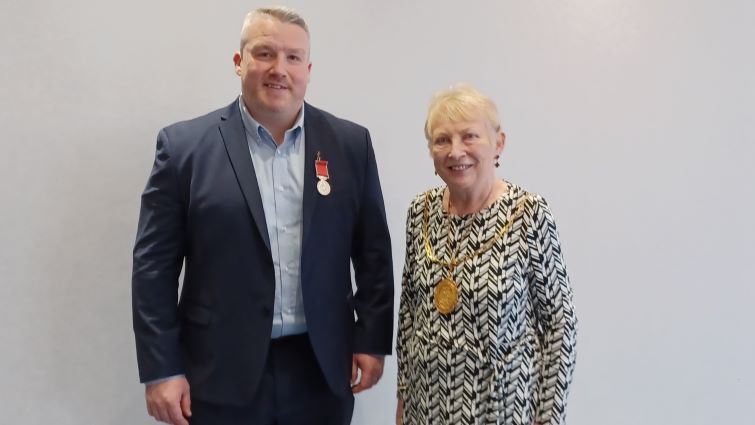 Colin Dalgarno and Provost Margaret Cooper.